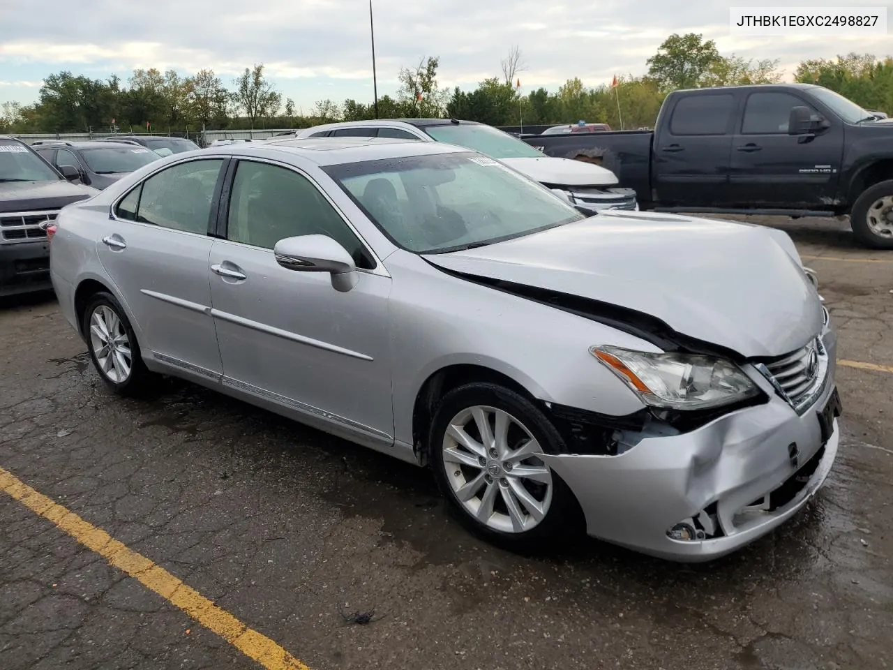 2012 Lexus Es 350 VIN: JTHBK1EGXC2498827 Lot: 72856694