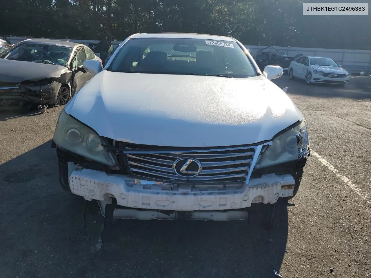 2012 Lexus Es 350 VIN: JTHBK1EG1C2496383 Lot: 73609334