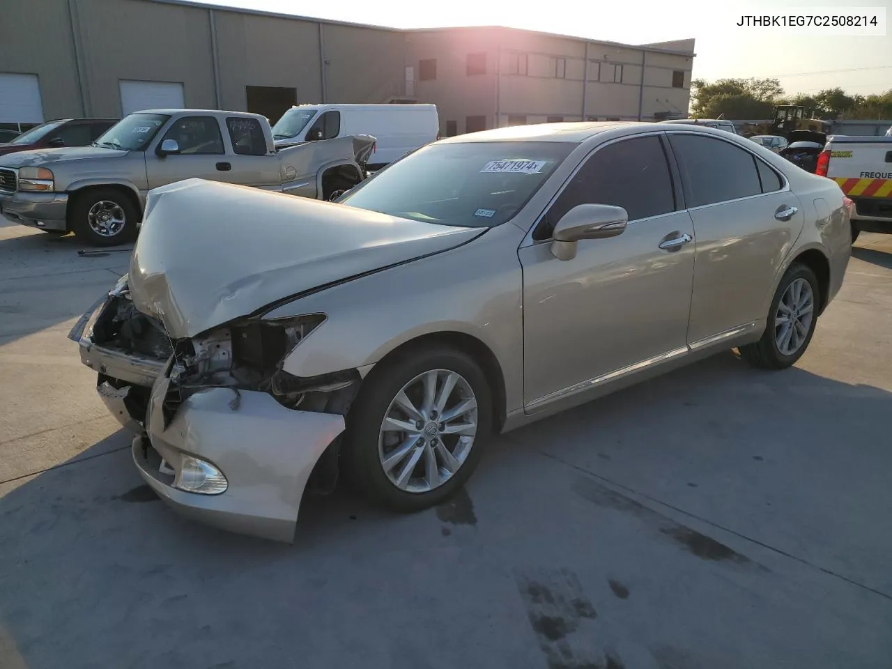 2012 Lexus Es 350 VIN: JTHBK1EG7C2508214 Lot: 75471974