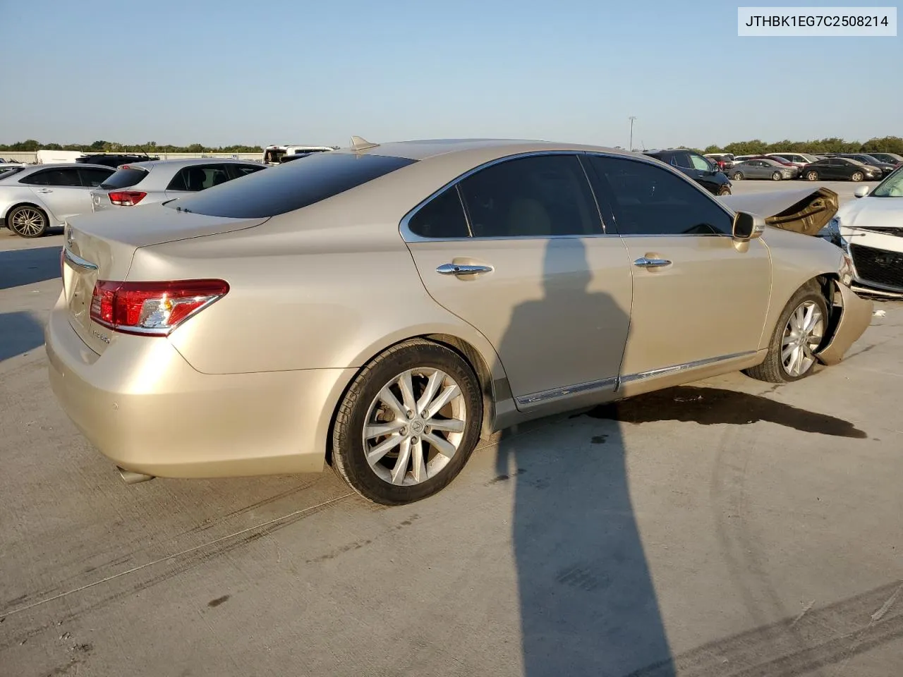 2012 Lexus Es 350 VIN: JTHBK1EG7C2508214 Lot: 75471974