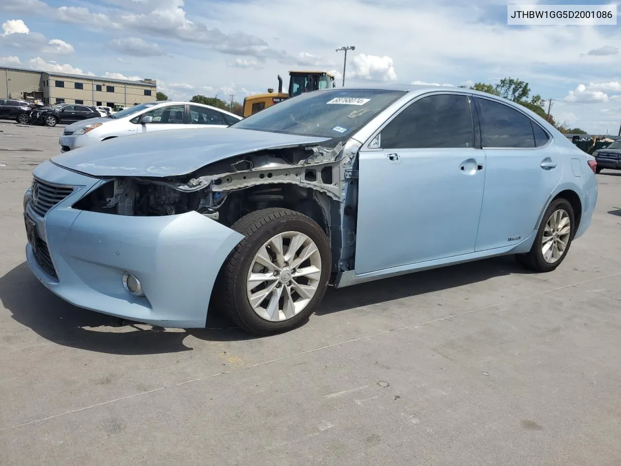 2013 Lexus Es 300H VIN: JTHBW1GG5D2001086 Lot: 68768074