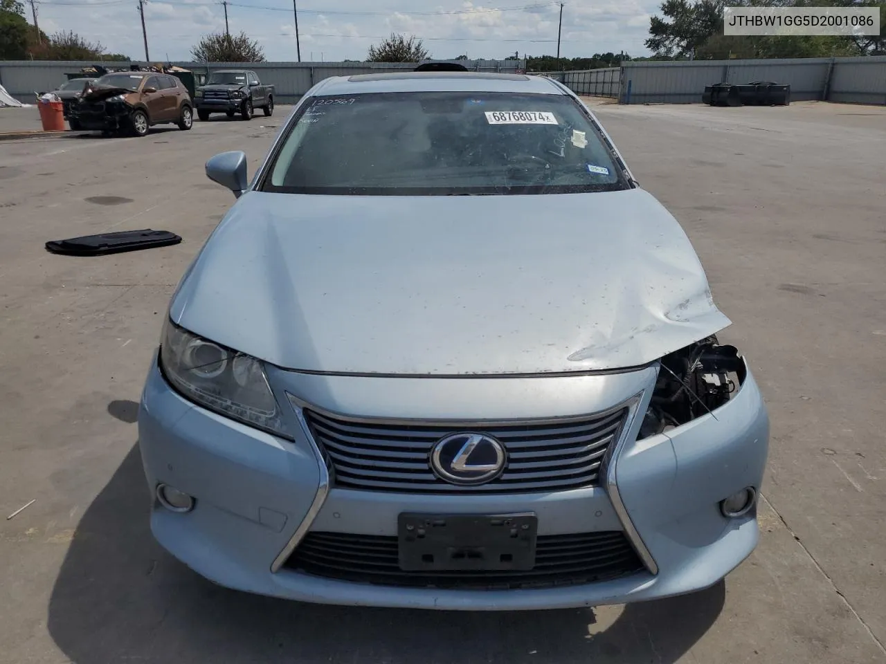 2013 Lexus Es 300H VIN: JTHBW1GG5D2001086 Lot: 68768074