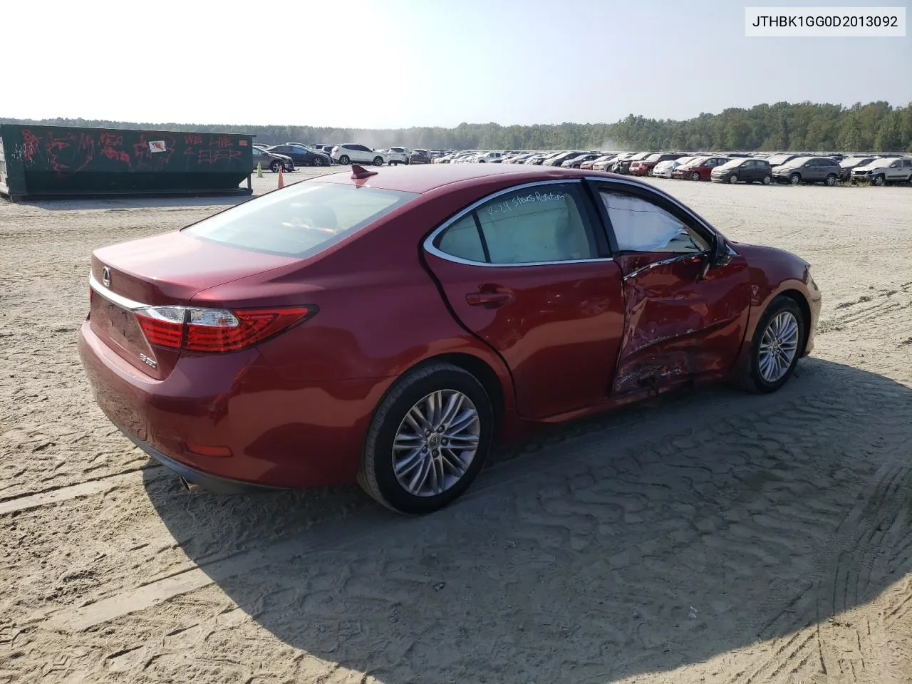 JTHBK1GG0D2013092 2013 Lexus Es 350