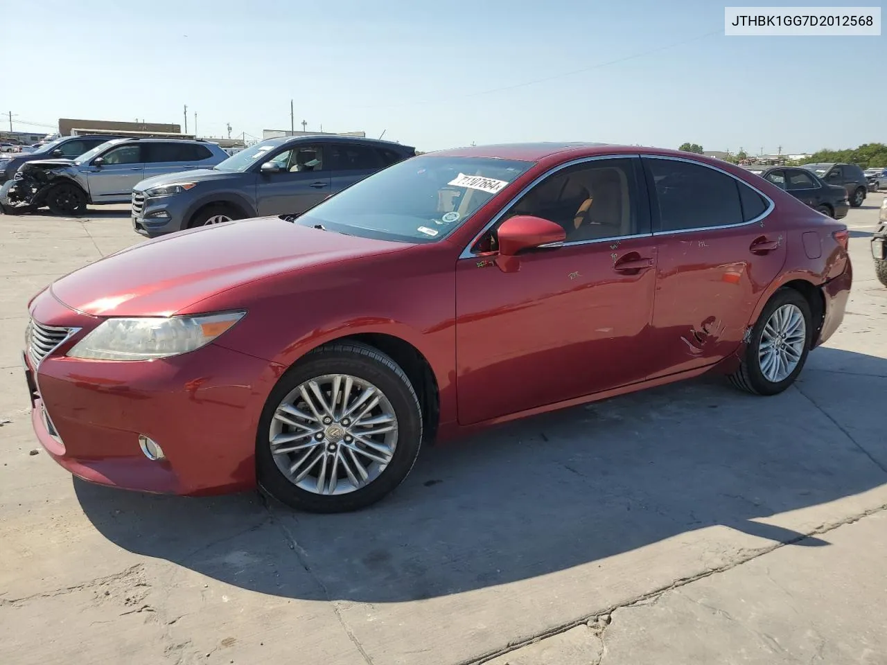 2013 Lexus Es 350 VIN: JTHBK1GG7D2012568 Lot: 71107664