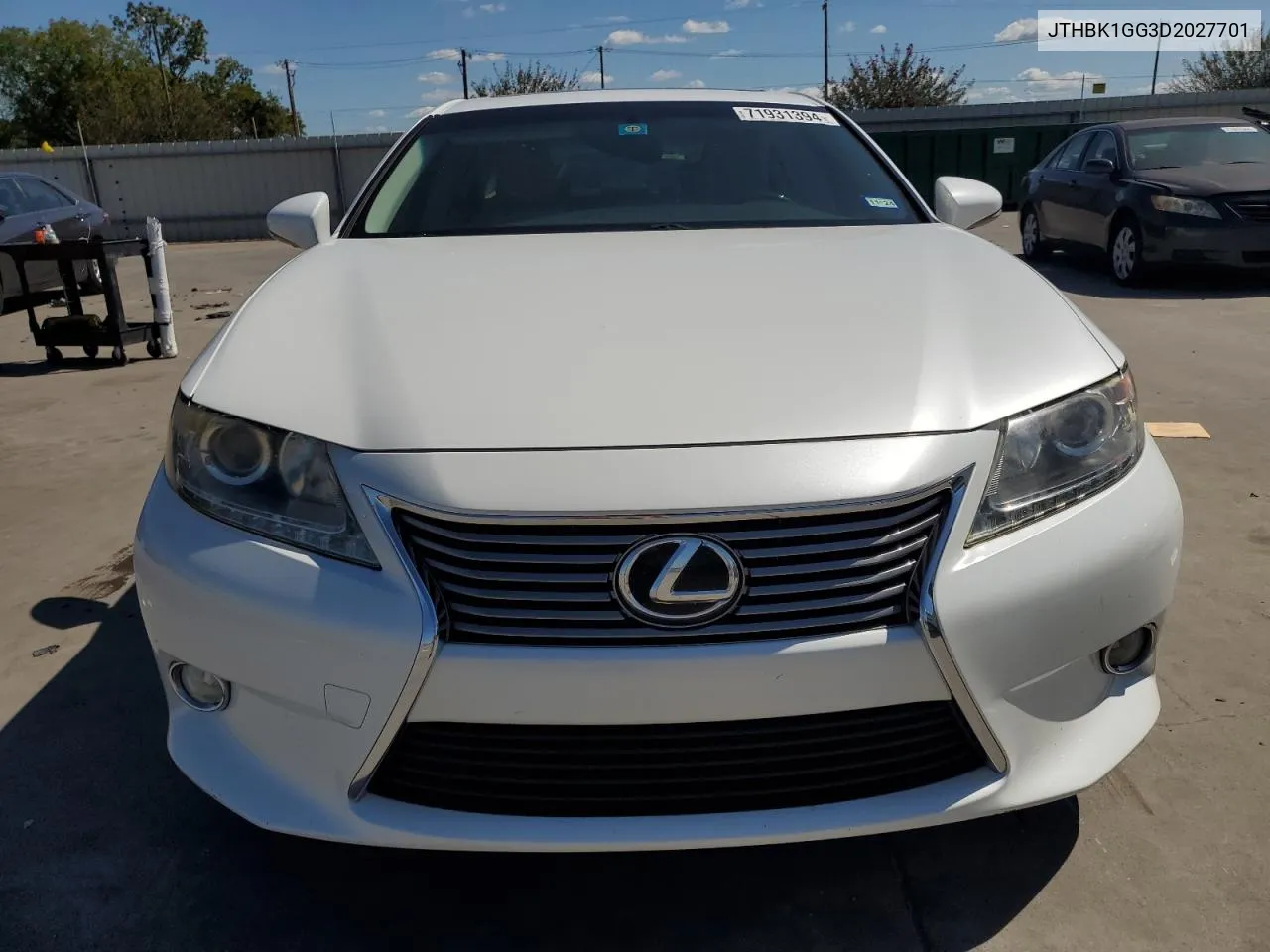 2013 Lexus Es 350 VIN: JTHBK1GG3D2027701 Lot: 71931394