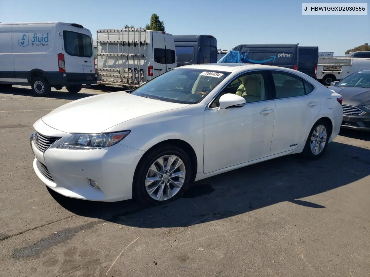 2013 Lexus Es 300H VIN: JTHBW1GGXD2030566 Lot: 72650494