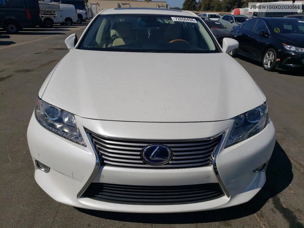 2013 Lexus Es 300H VIN: JTHBW1GGXD2030566 Lot: 72650494