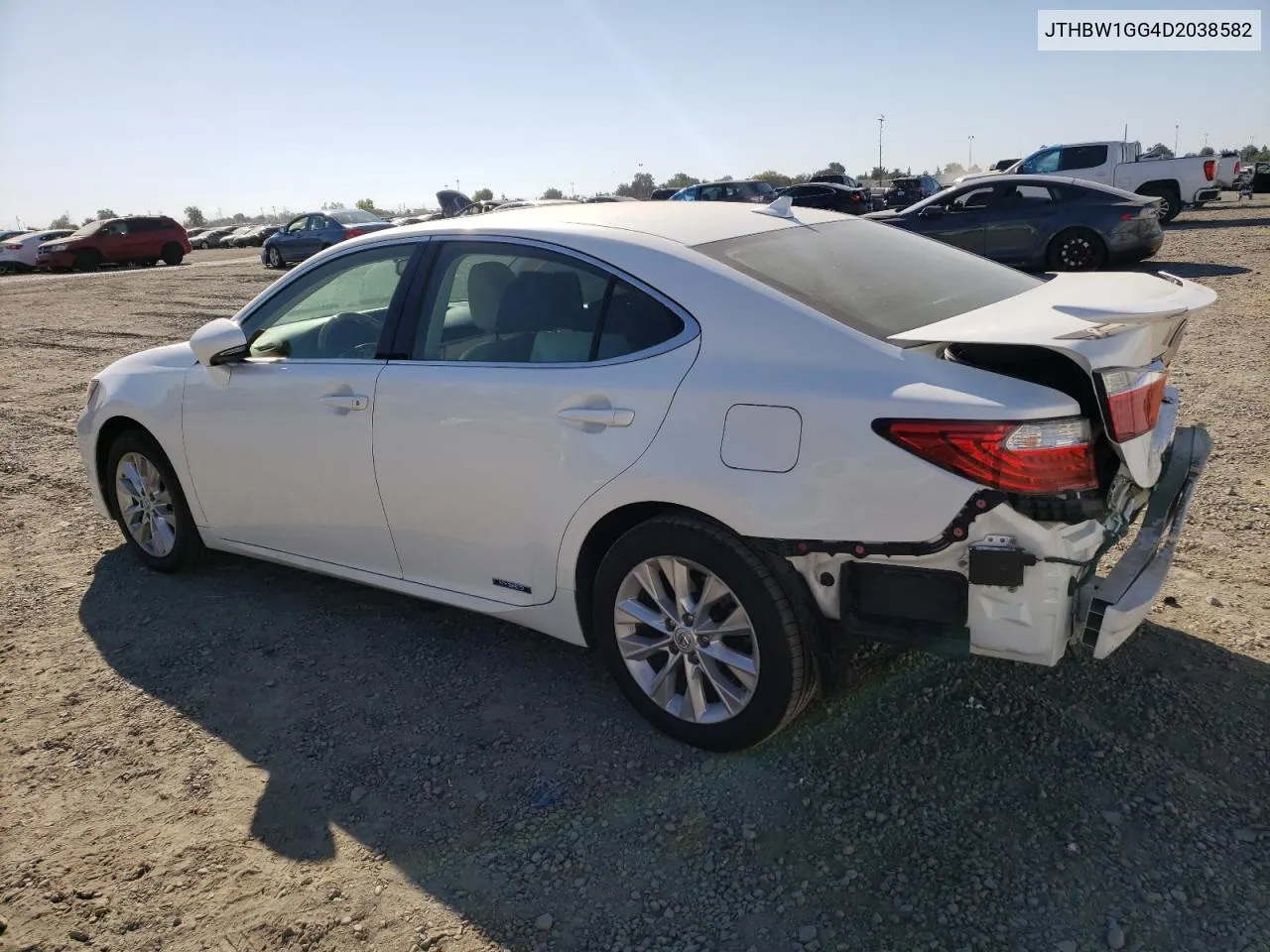 2013 Lexus Es 300H VIN: JTHBW1GG4D2038582 Lot: 72845994