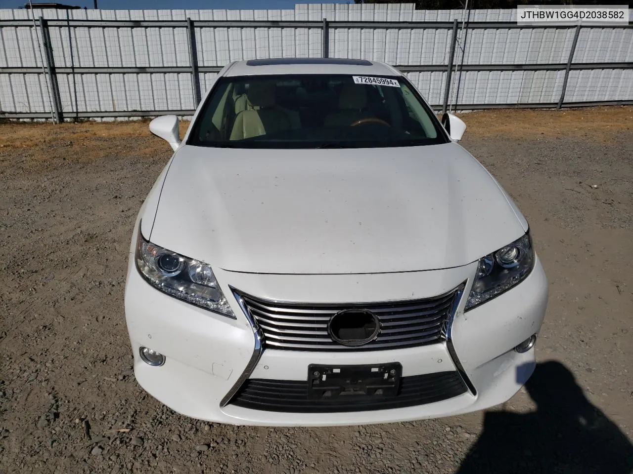 2013 Lexus Es 300H VIN: JTHBW1GG4D2038582 Lot: 72845994