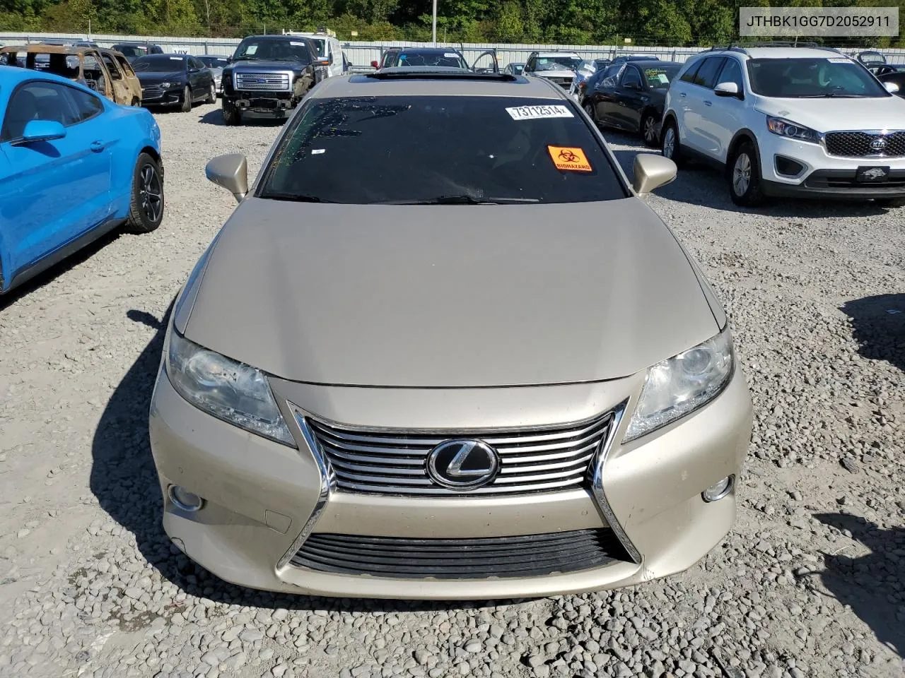 2013 Lexus Es 350 VIN: JTHBK1GG7D2052911 Lot: 73712514