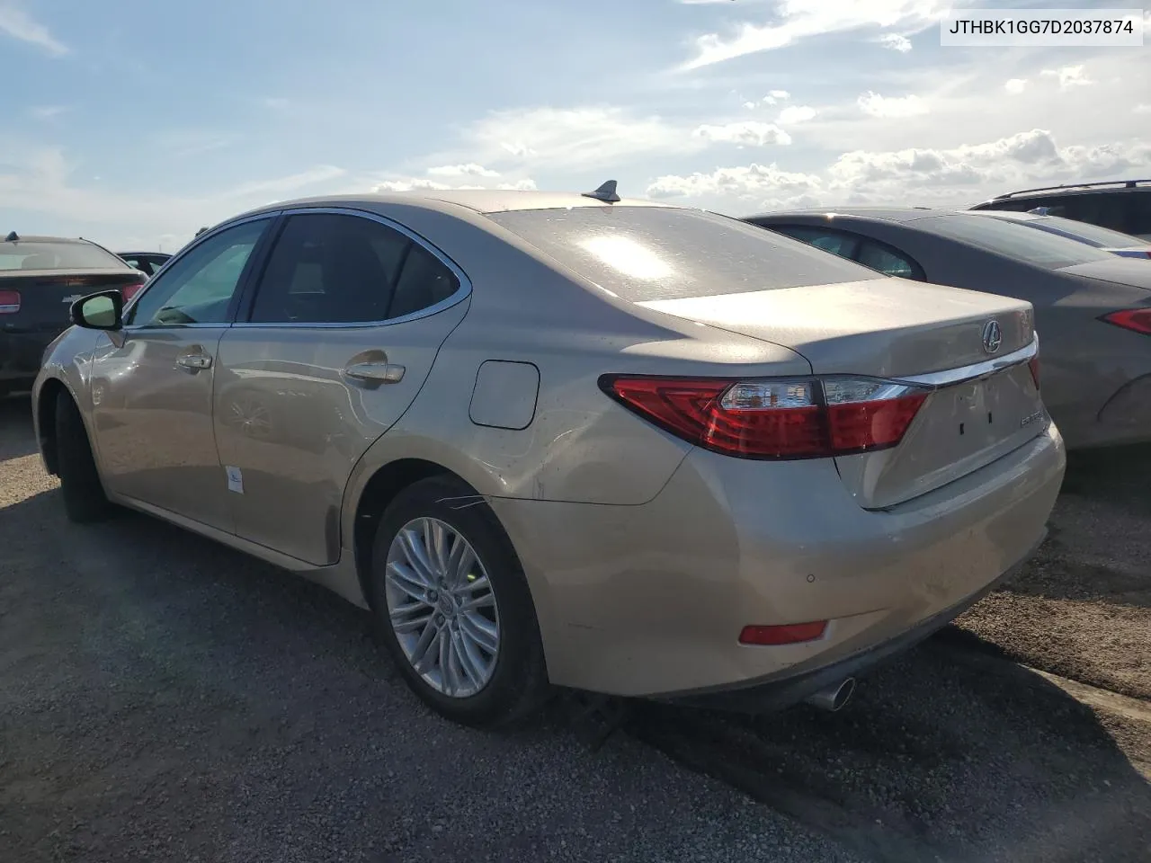 2013 Lexus Es 350 VIN: JTHBK1GG7D2037874 Lot: 75279664