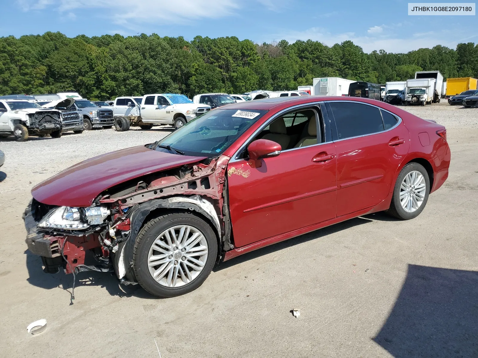 2014 Lexus Es 350 VIN: JTHBK1GG8E2097180 Lot: 69039034