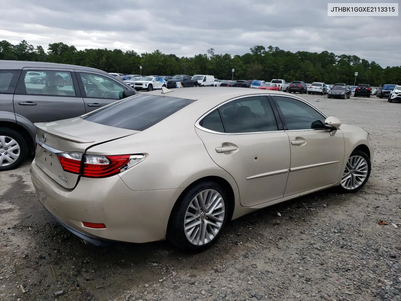 JTHBK1GGXE2113315 2014 Lexus Es 350