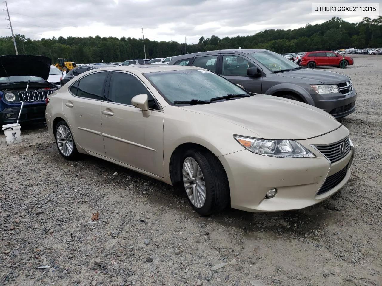 JTHBK1GGXE2113315 2014 Lexus Es 350