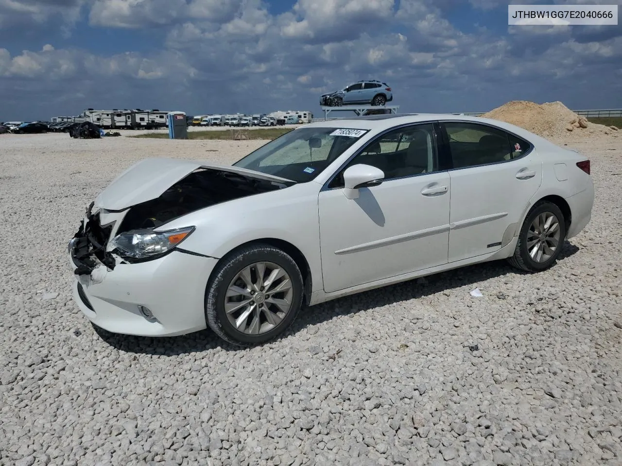 JTHBW1GG7E2040666 2014 Lexus Es 300H