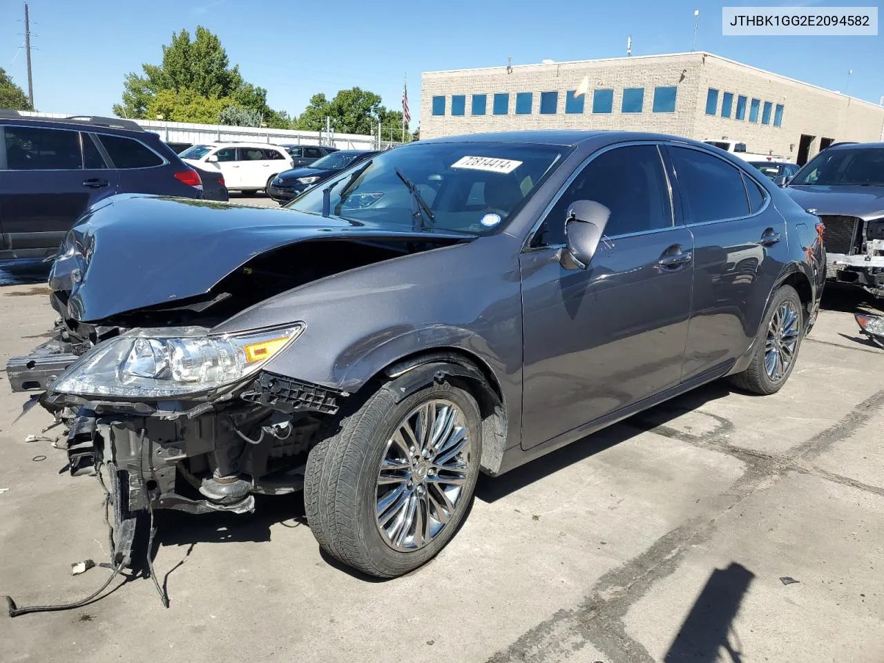 2014 Lexus Es 350 VIN: JTHBK1GG2E2094582 Lot: 72814414