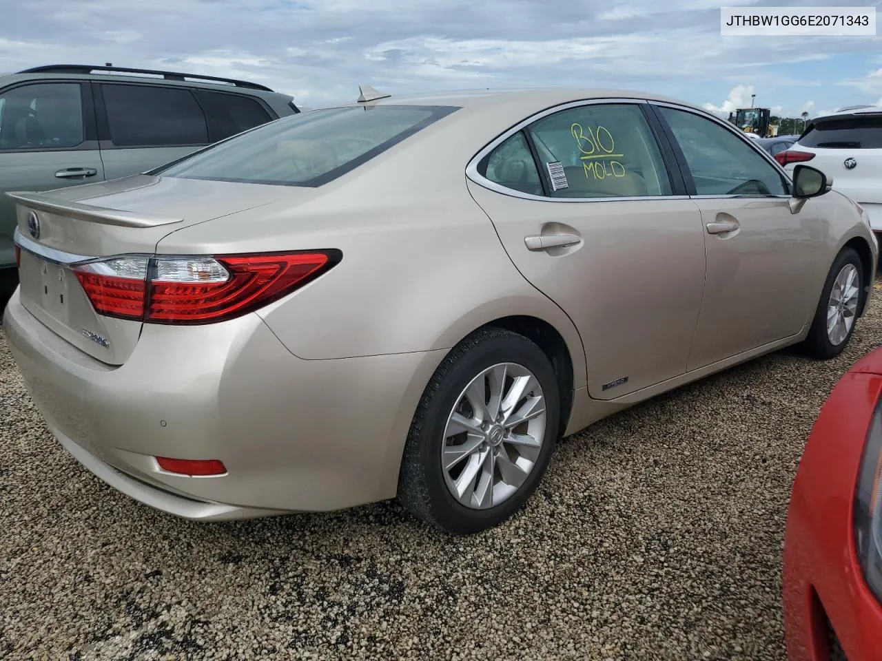 2014 Lexus Es 300H VIN: JTHBW1GG6E2071343 Lot: 74098094