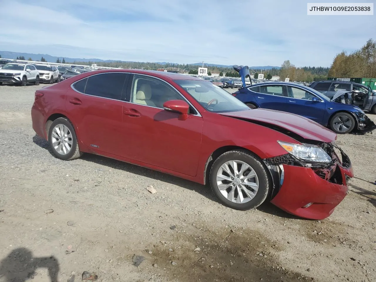 2014 Lexus Es 300H VIN: JTHBW1GG9E2053838 Lot: 74315384