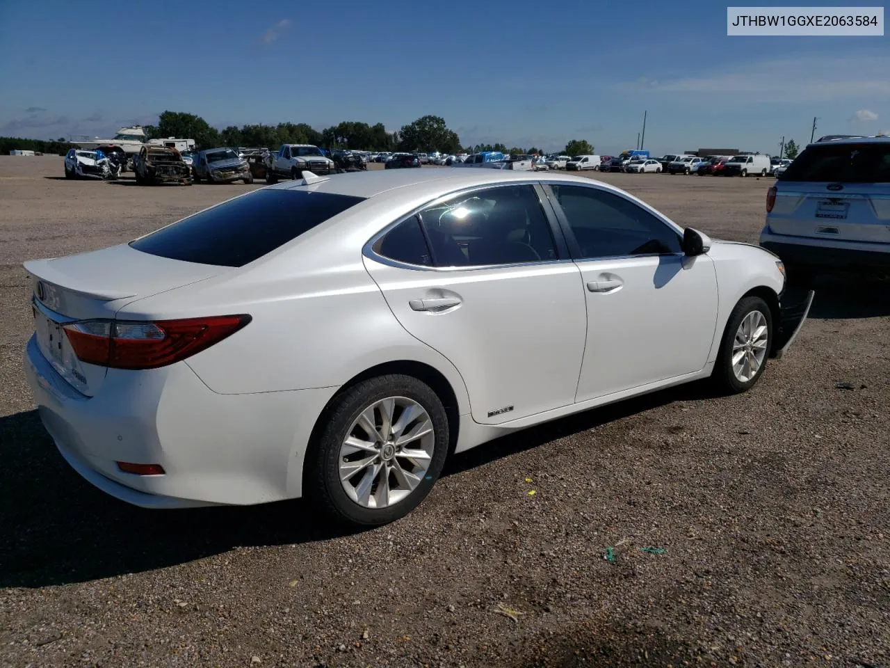 2014 Lexus Es 300H VIN: JTHBW1GGXE2063584 Lot: 74758774