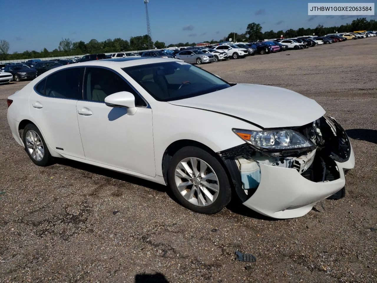 2014 Lexus Es 300H VIN: JTHBW1GGXE2063584 Lot: 74758774