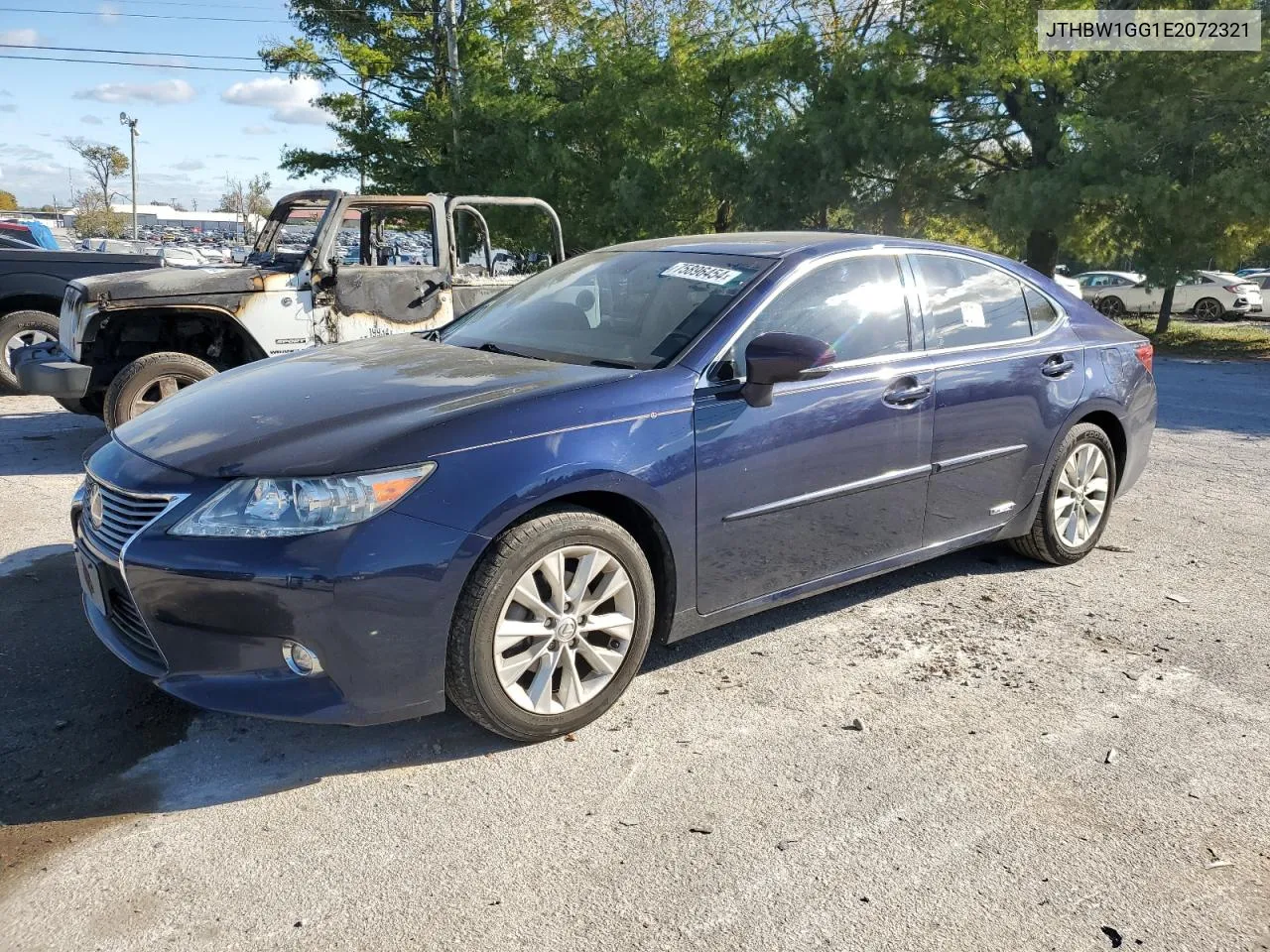 2014 Lexus Es 300H VIN: JTHBW1GG1E2072321 Lot: 75896454