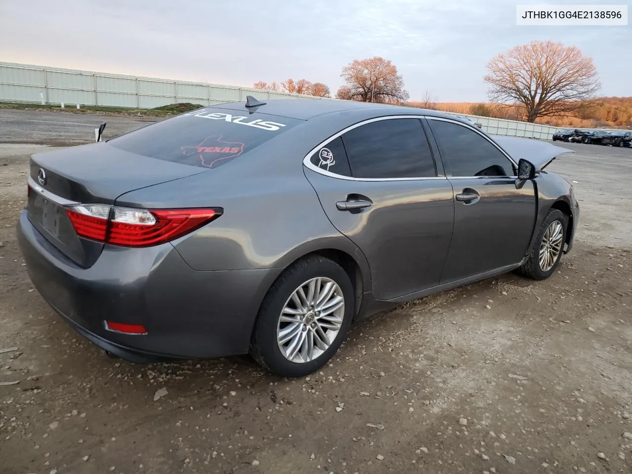 2014 Lexus Es 350 VIN: JTHBK1GG4E2138596 Lot: 77374163