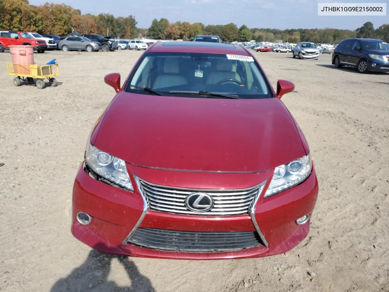 JTHBK1GG9E2150002 2014 Lexus Es 350