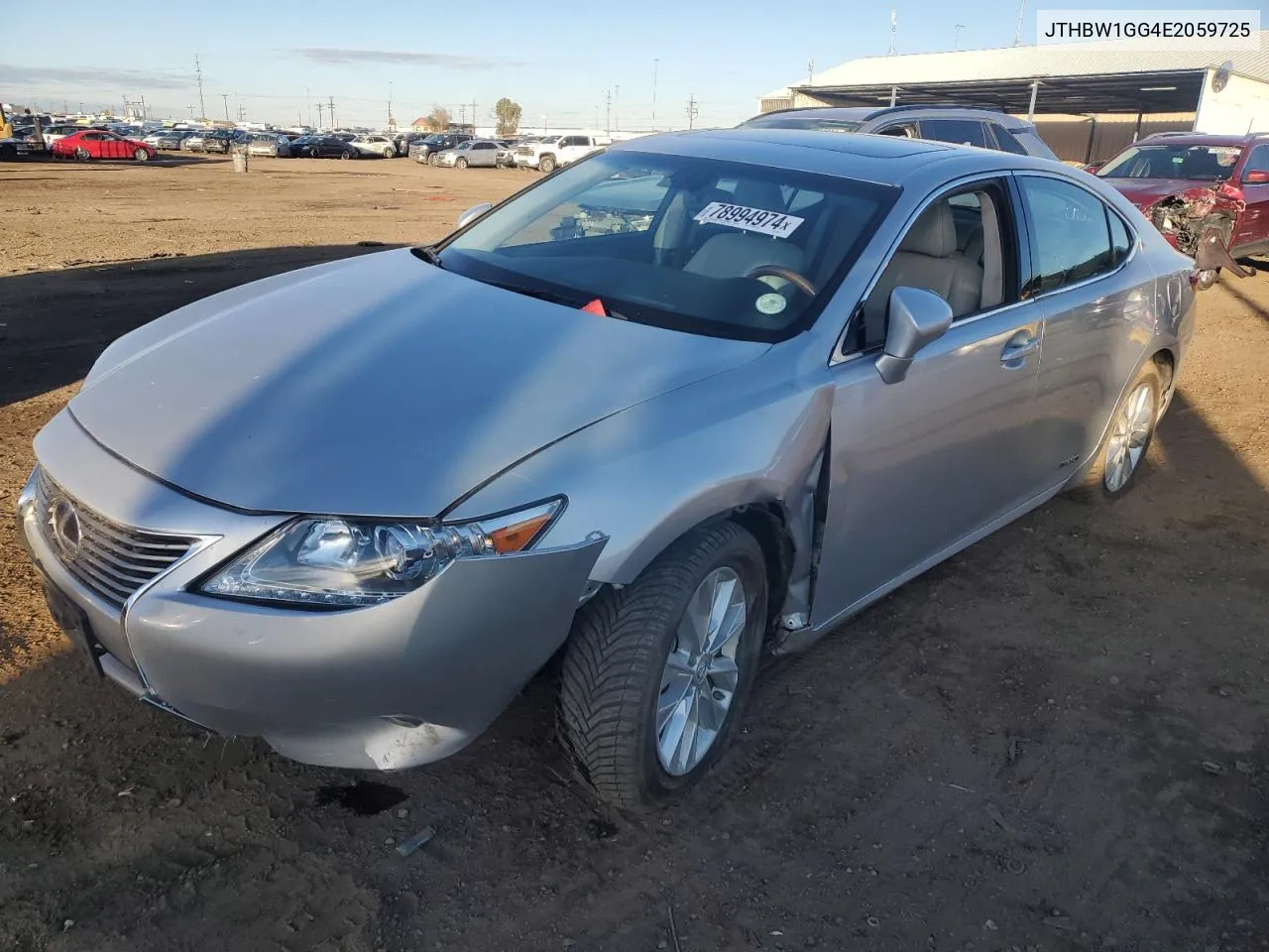 2014 Lexus Es 300H VIN: JTHBW1GG4E2059725 Lot: 78994974