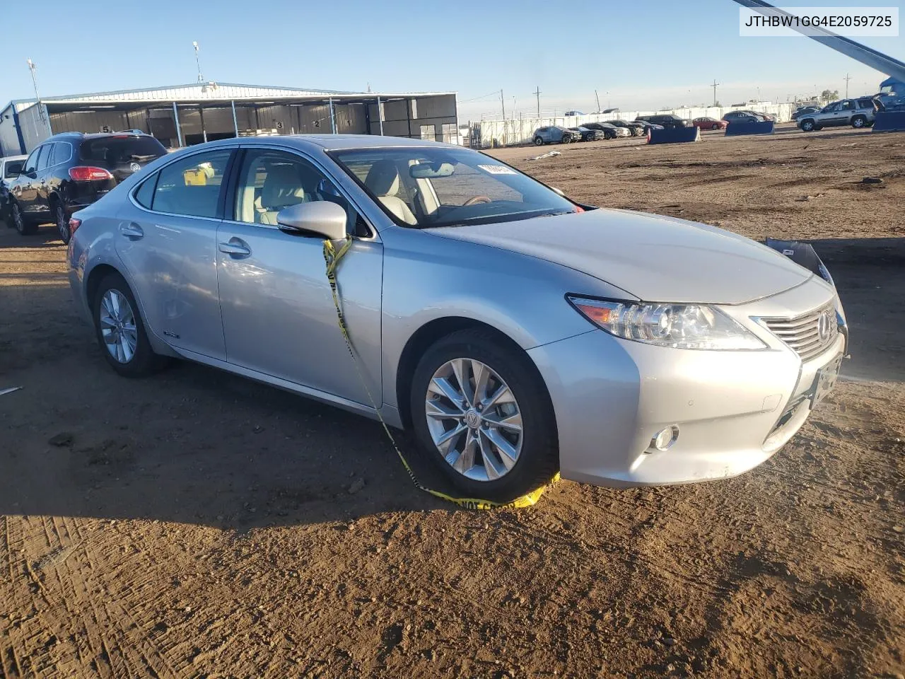 2014 Lexus Es 300H VIN: JTHBW1GG4E2059725 Lot: 78994974