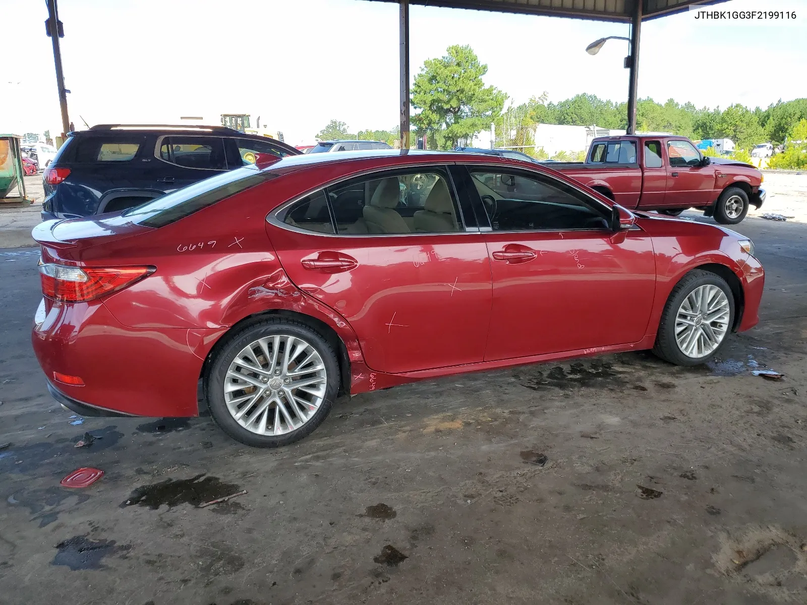 2015 Lexus Es 350 VIN: JTHBK1GG3F2199116 Lot: 63881404