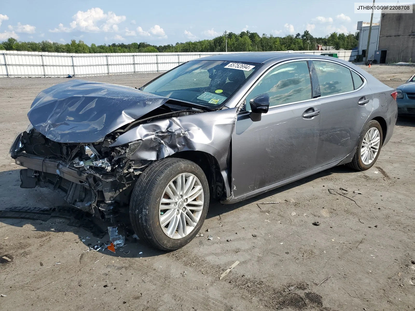 JTHBK1GG9F2208708 2015 Lexus Es 350