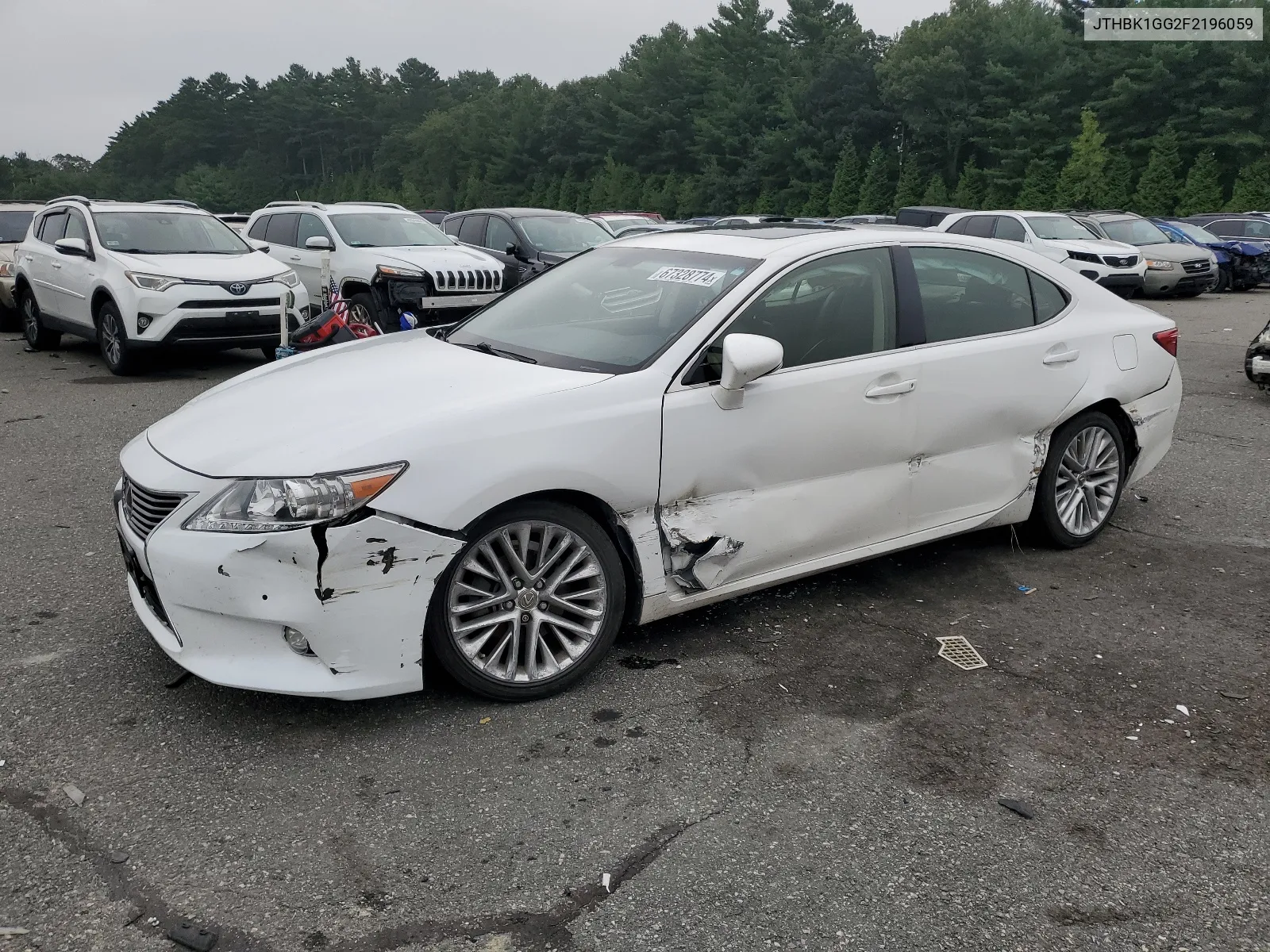 JTHBK1GG2F2196059 2015 Lexus Es 350