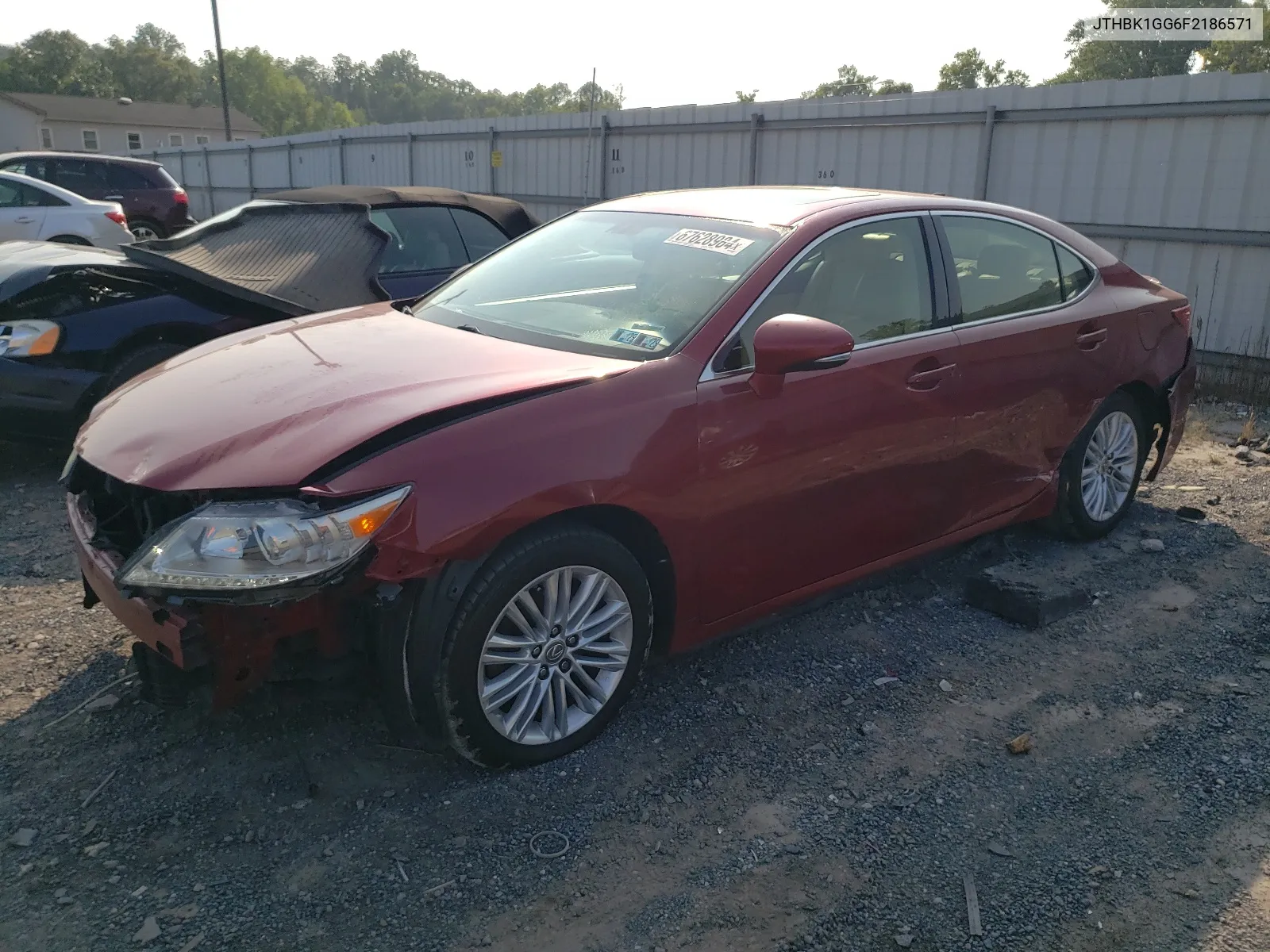 2015 Lexus Es 350 VIN: JTHBK1GG6F2186571 Lot: 67628984