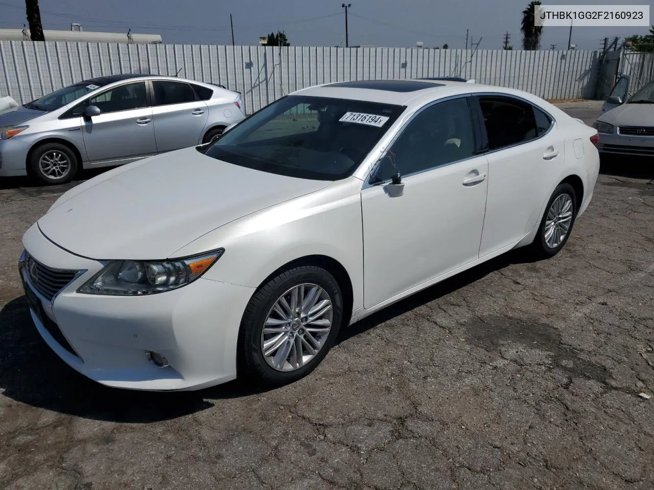 JTHBK1GG2F2160923 2015 Lexus Es 350