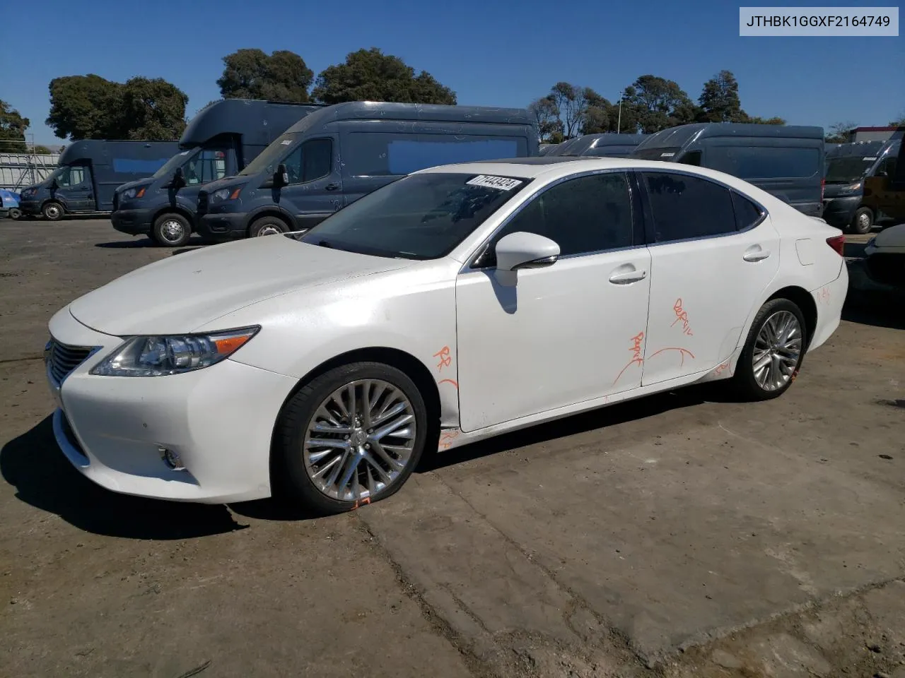 2015 Lexus Es 350 VIN: JTHBK1GGXF2164749 Lot: 71443424