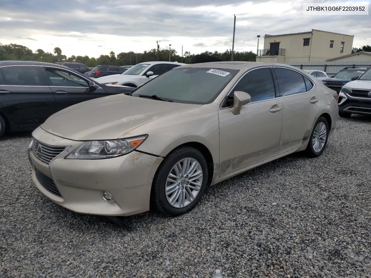 2015 Lexus Es 350 VIN: JTHBK1GG6F2203952 Lot: 74665554