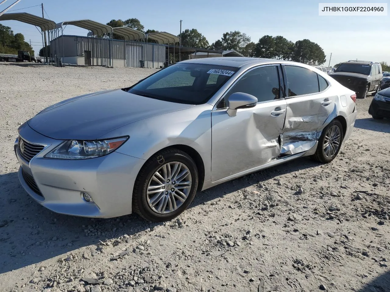 2015 Lexus Es 350 VIN: JTHBK1GGXF2204960 Lot: 76029244