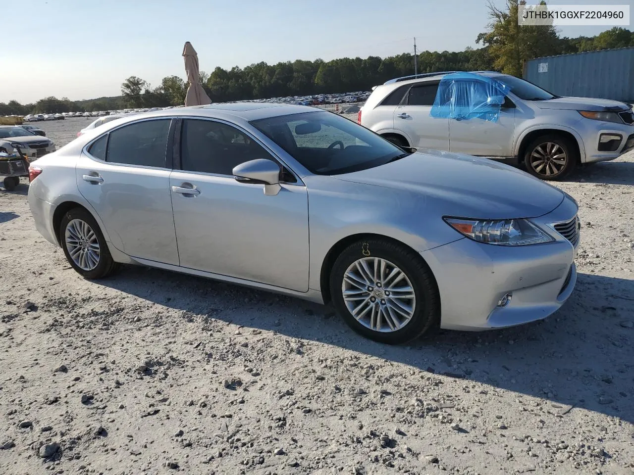 2015 Lexus Es 350 VIN: JTHBK1GGXF2204960 Lot: 76029244