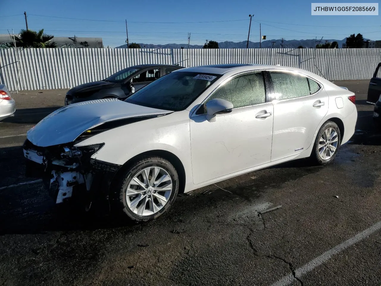 2015 Lexus Es 300H VIN: JTHBW1GG5F2085669 Lot: 78500454