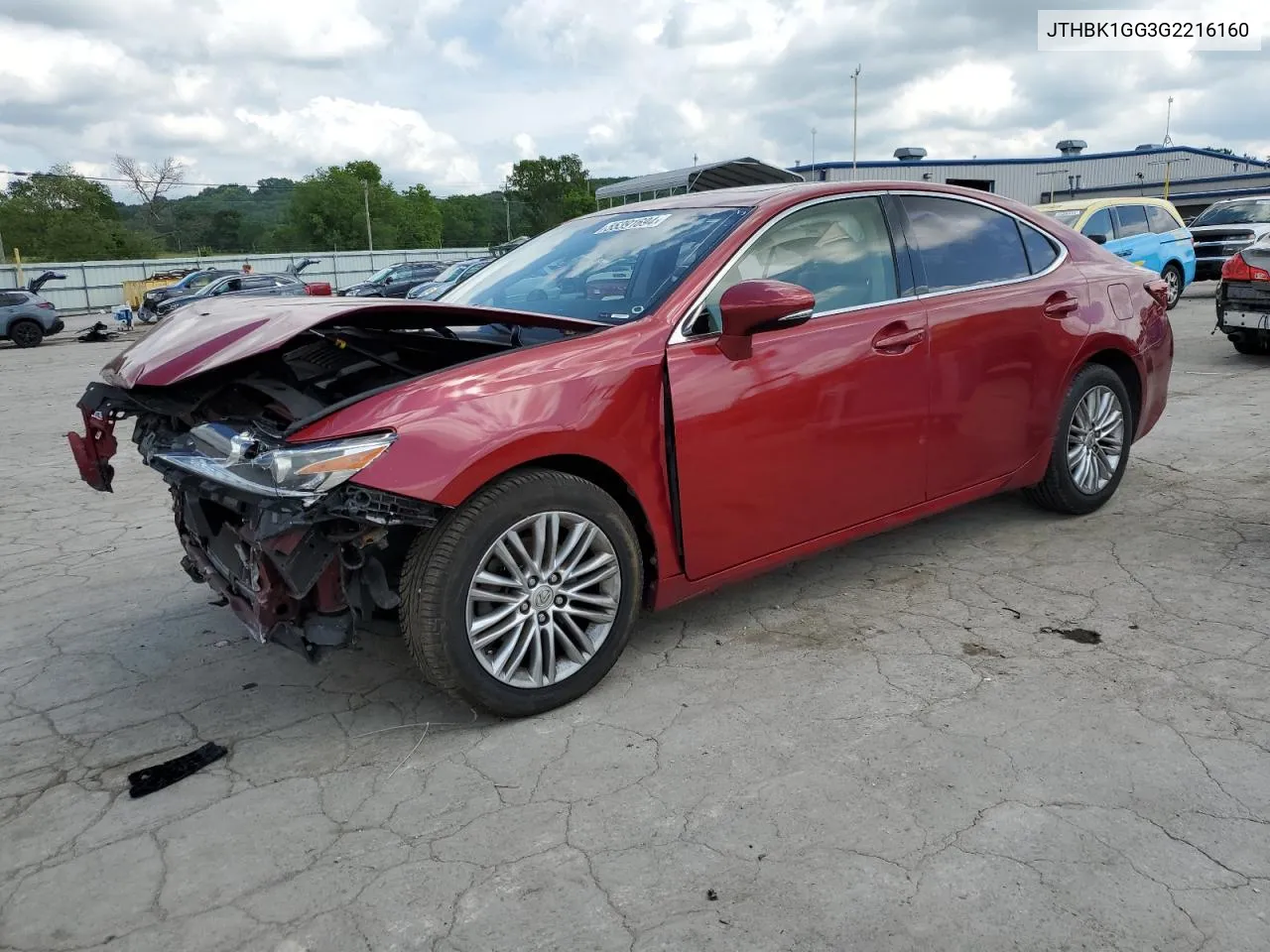 2016 Lexus Es 350 VIN: JTHBK1GG3G2216160 Lot: 55391694