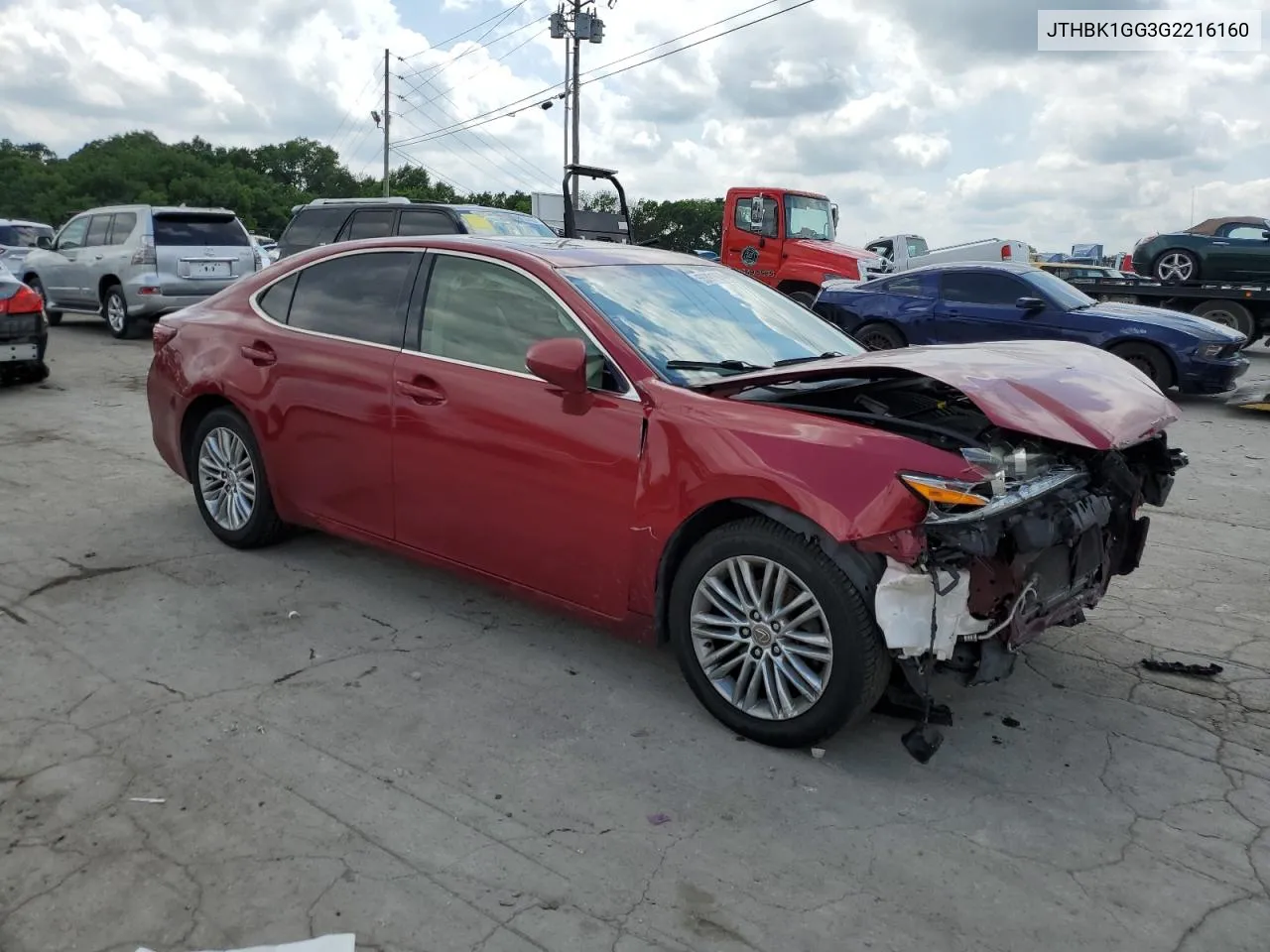 2016 Lexus Es 350 VIN: JTHBK1GG3G2216160 Lot: 55391694