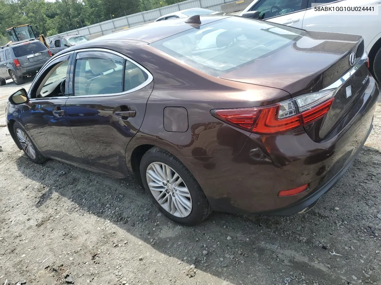 58ABK1GG1GU024441 2016 Lexus Es 350