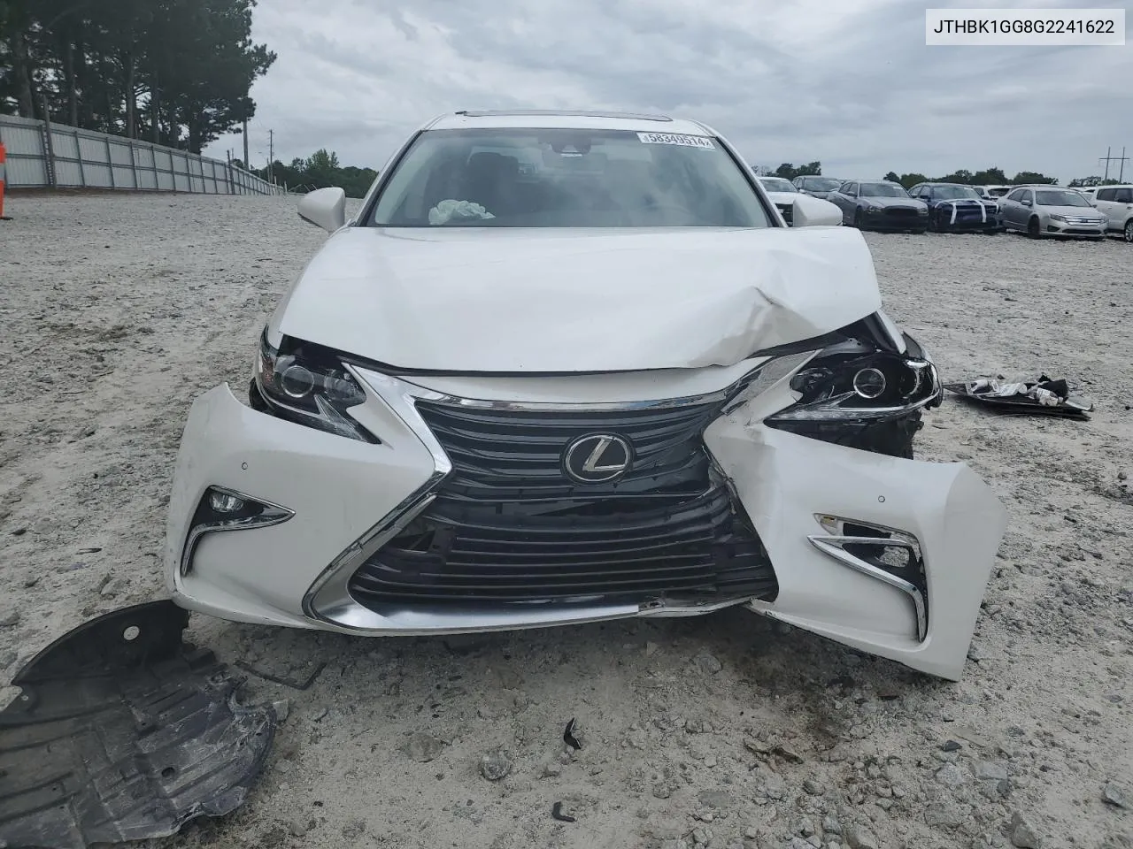 2016 Lexus Es 350 VIN: JTHBK1GG8G2241622 Lot: 58349514