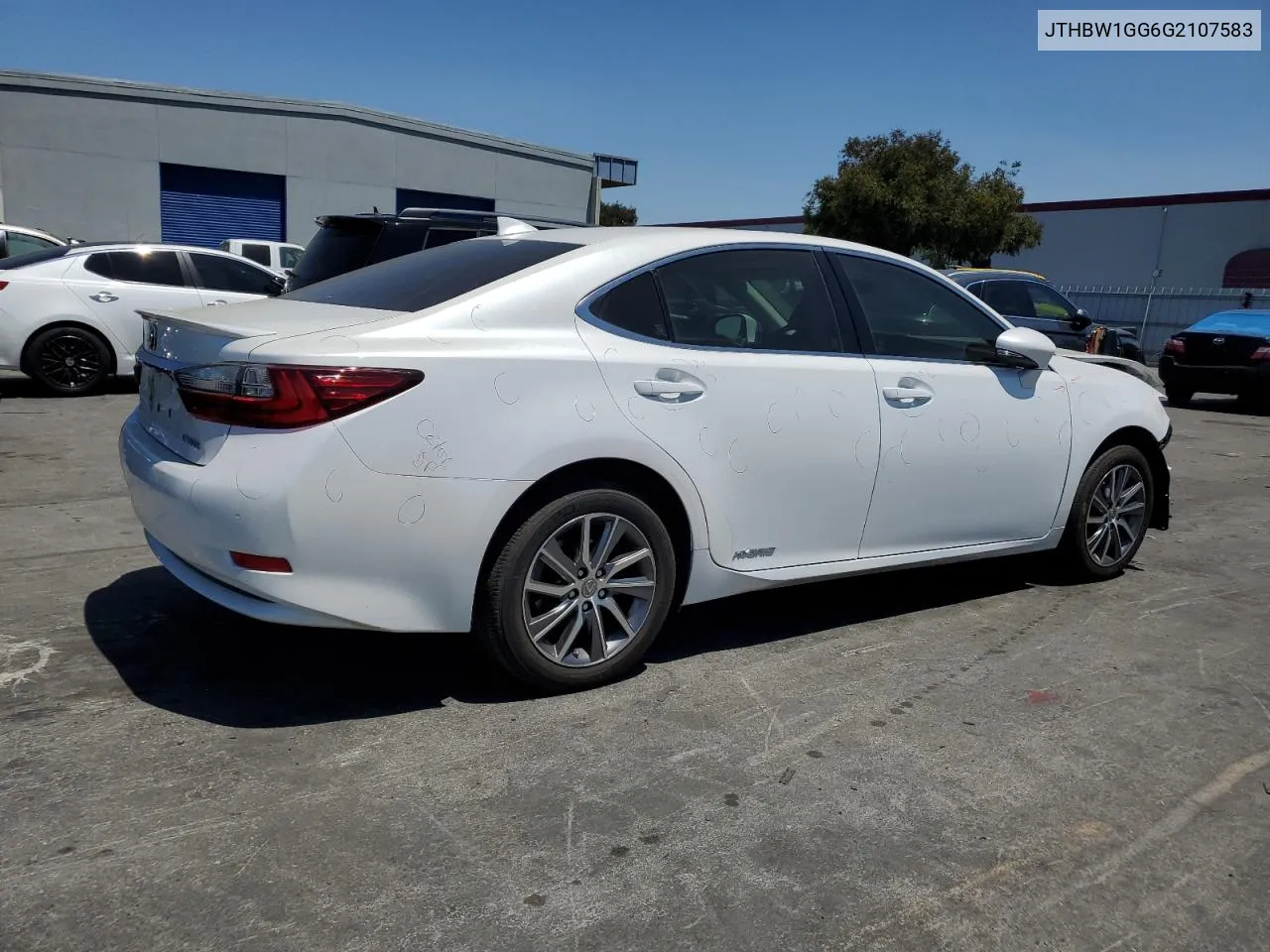 2016 Lexus Es 300H VIN: JTHBW1GG6G2107583 Lot: 62320014