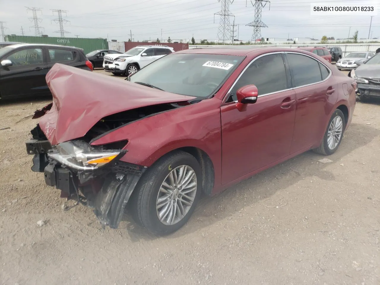 58ABK1GG8GU018233 2016 Lexus Es 350