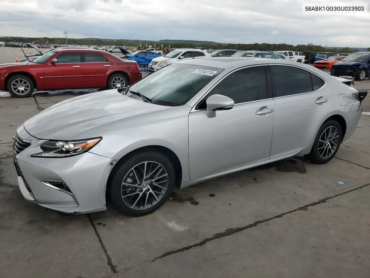 2016 Lexus Es 350 VIN: 58ABK1GG3GU033903 Lot: 71194174