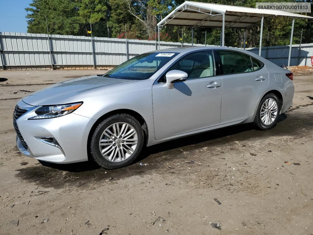 2016 Lexus Es 350 VIN: 58ABK1GG7GU001813 Lot: 71865394