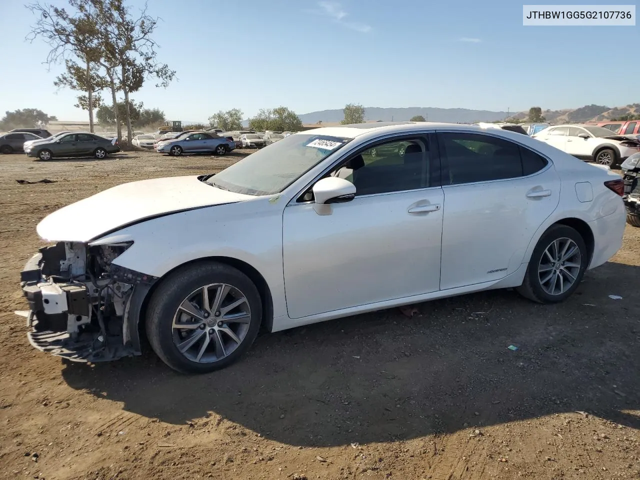 2016 Lexus Es 300H VIN: JTHBW1GG5G2107736 Lot: 72465454