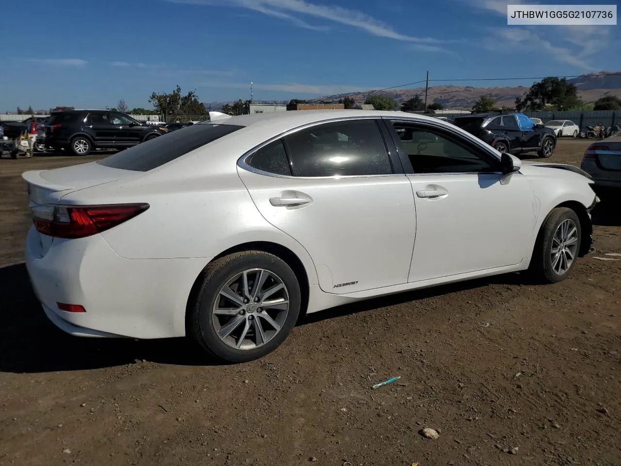 2016 Lexus Es 300H VIN: JTHBW1GG5G2107736 Lot: 72465454