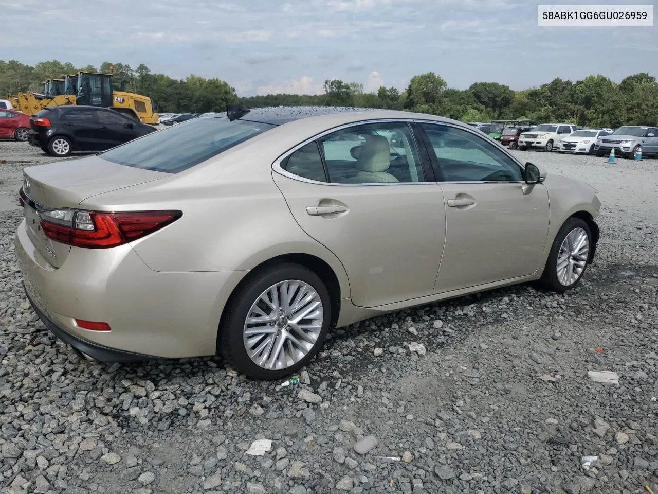 2016 Lexus Es 350 VIN: 58ABK1GG6GU026959 Lot: 72629984